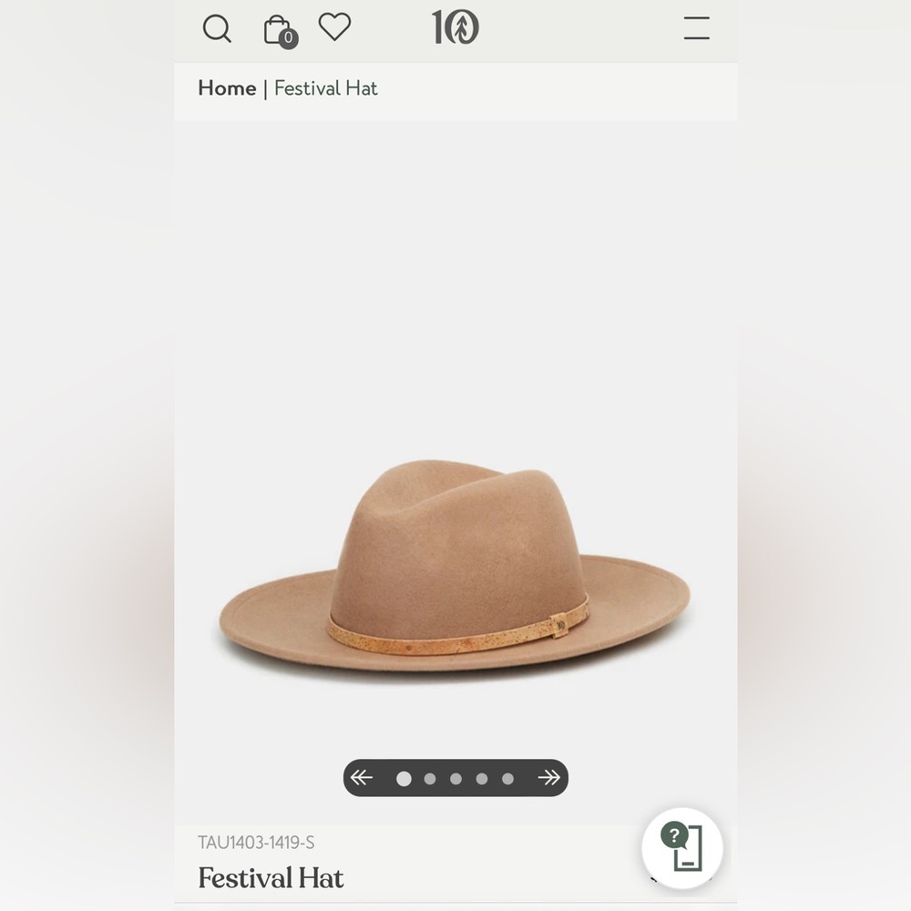 Ten Tree Festival Hat - Tobacco Brown